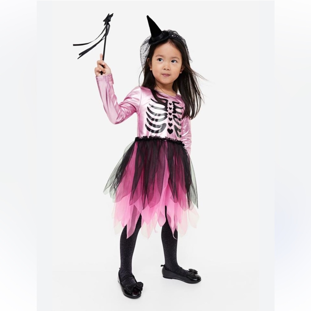 H&M Girls Skeleton Dress 6X/7